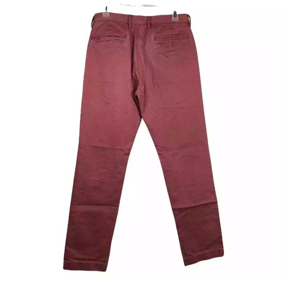 J.CREW Vintage Slim Straight Stretch Broken In Chino Pants Mens 29 Pink Preppy - Picture 4 of 9
